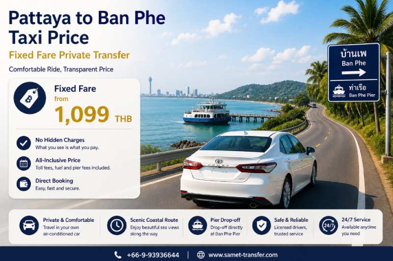 Pattaya to Ban Phe price