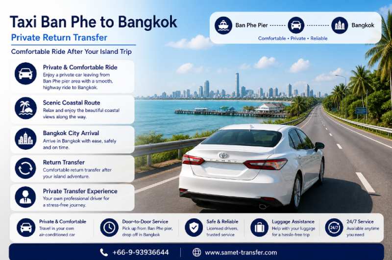 Taxi Ban Phe to Bangkok