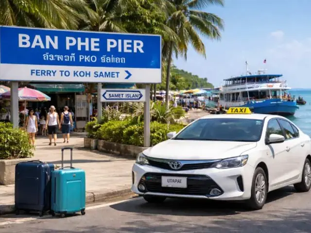 Taxi Suvarnabhumi Airport (BKK) to Ban Phe (pier to Koh Samet)